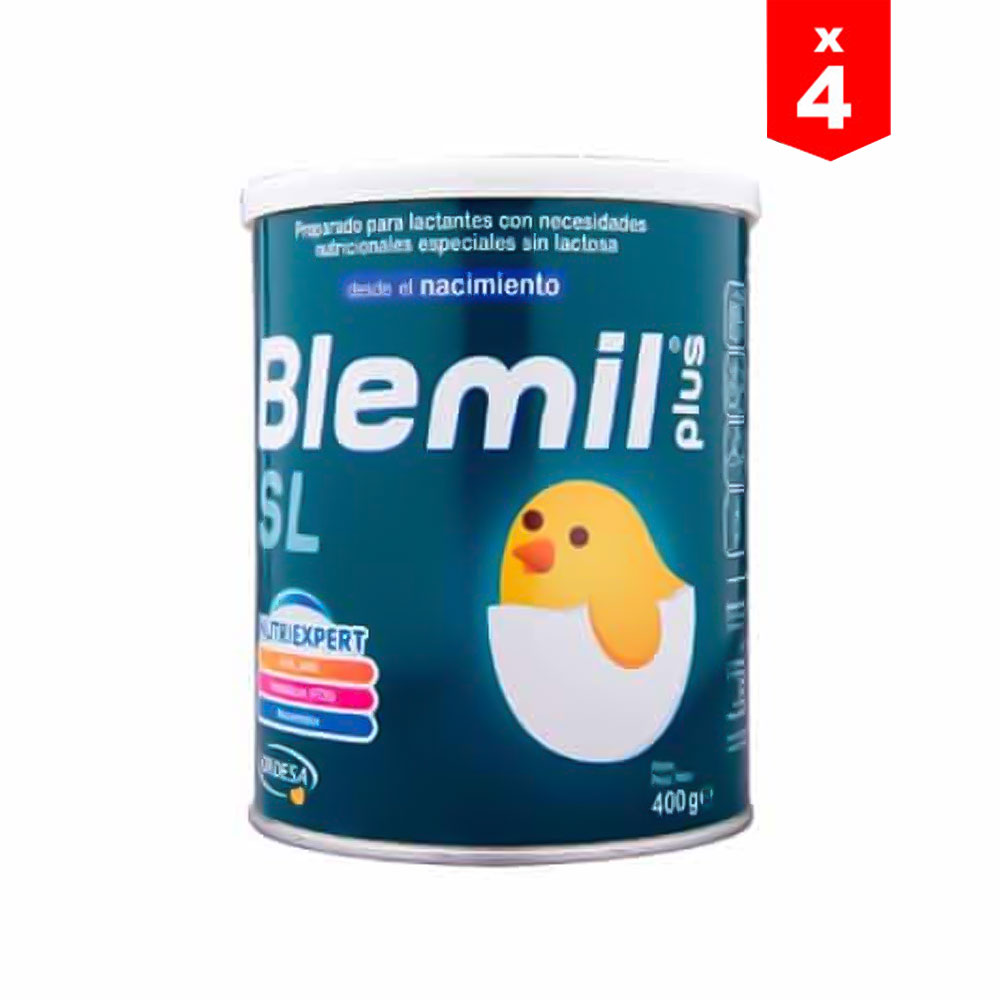 Blemil Plus SL 400g Sin Lactosa 4 Unidades Peque Ayuda