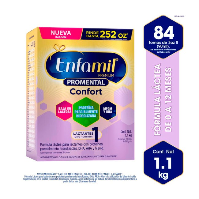 Fórmula Infantil Enfamil Confort - Caja de 1.1kg - Peque Ayuda