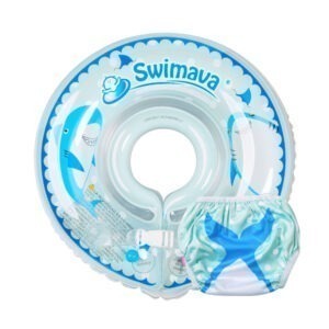 Kit Aro Flotador Swimava para cuello Tiburón