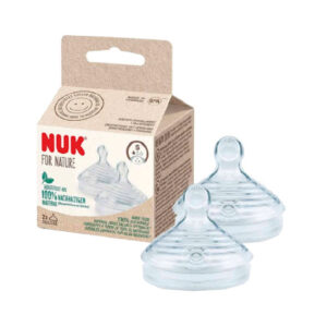 Chupón Nuk For Nature Talla S 0-6m Silicón x 2