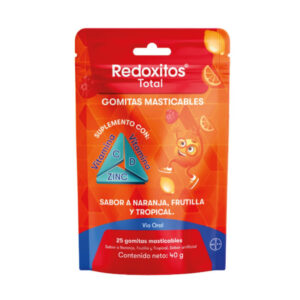 Redoxitos Total Gomitas Masticables - Vitamina C,D Y Zinc Niños - Sistema Inmune