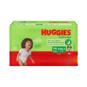 Pañal Huggies Active Sec Xtra-Flex XXG x 100