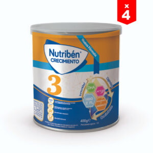 Leche Nutribén Crecimiento Pro+ Etapa 3 x 400g (4 unidades)