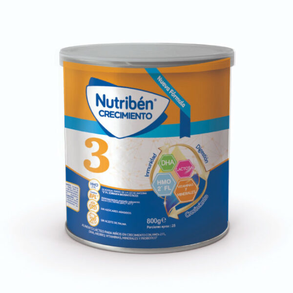 Leche Nutribén Crecimiento Pro+ Etapa 3 x 800g