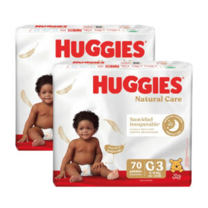 Pañal Huggies Natural Care Xtra Care G x 140