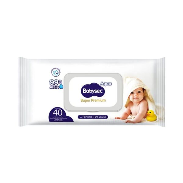 Pañitos Húmedos Babysec Super Premium x 40