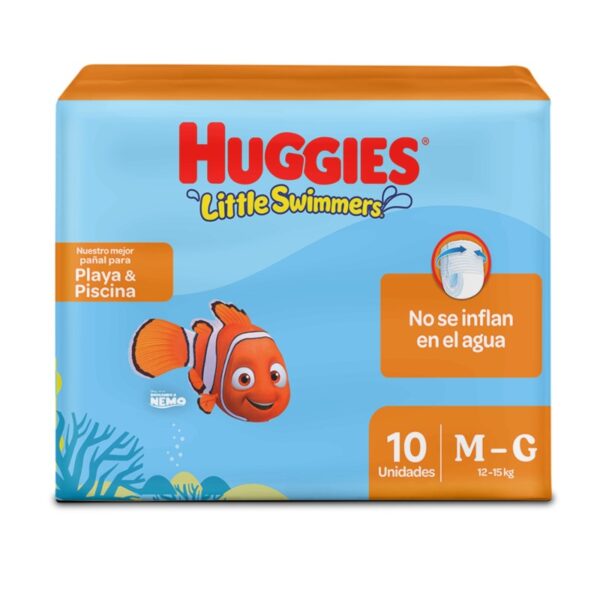 Pañales Huggies Little Swimmers Etapa 2-3/M-G 10U