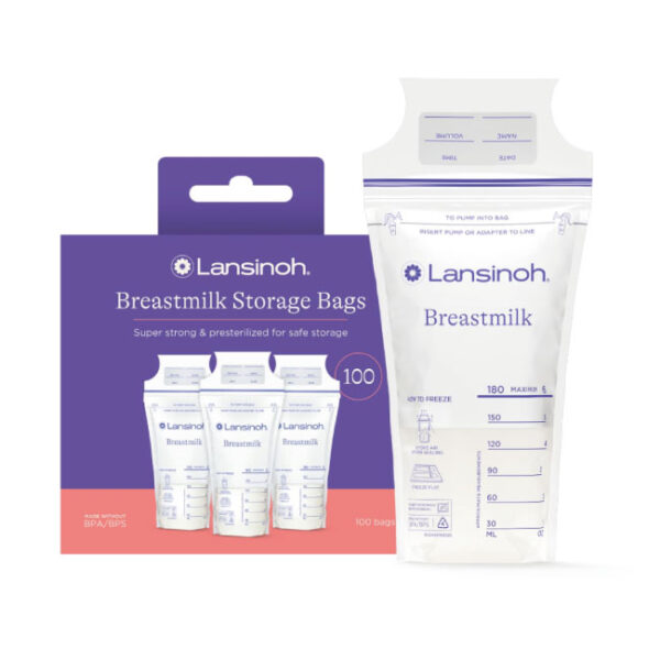 Bolsas Lansinoh Para Almacenar Leche Materna x 100 (Recolector)