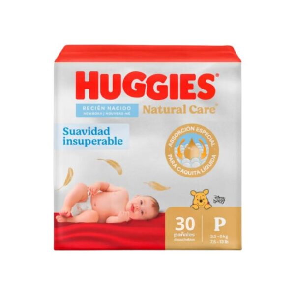 Pañal Huggies Natural Care Pequeño x 30