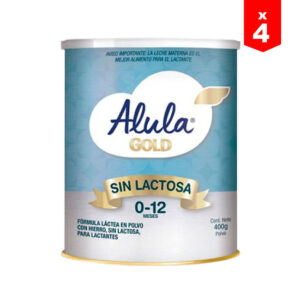 Alula Gold Sin Lactosa 400g (4 unidades)
