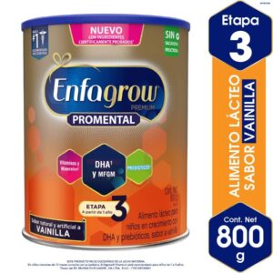 Fórmula de crecimiento Enfagrow Premium Sabor Vainila Etapa 3 - Lata de 800g