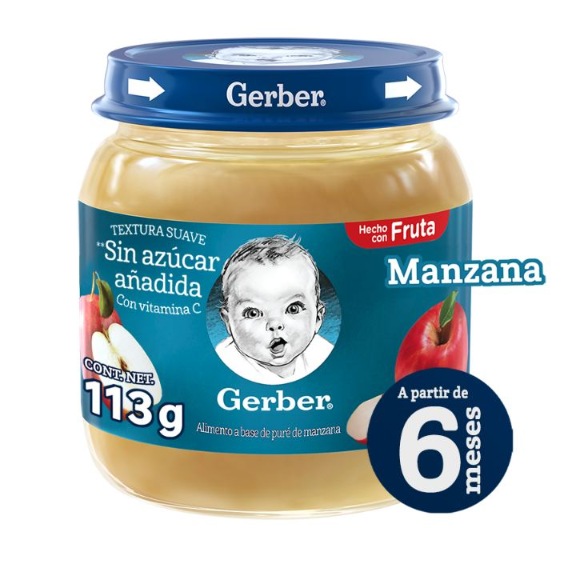 Compota GERBER® Pera Puré Frasco 113g