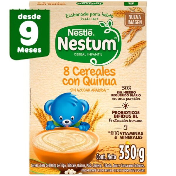 NESTUM® 8 Cereales con Quinua Cereal infantil Caja x 350g
