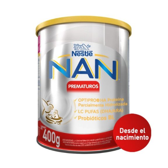 NAN® Prematuros Fórmula Infantil Lata x 400g
