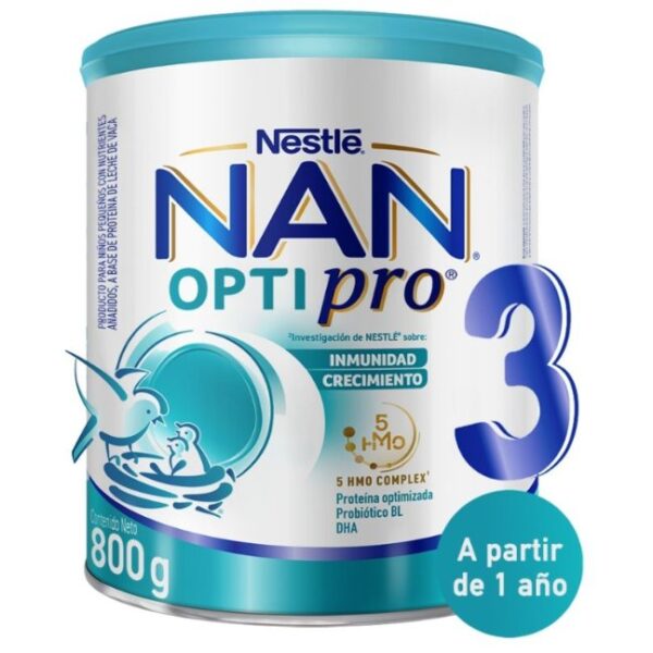 NAN® PRO HMO Leche de Crecimiento Etapa 3 Lata x 800g