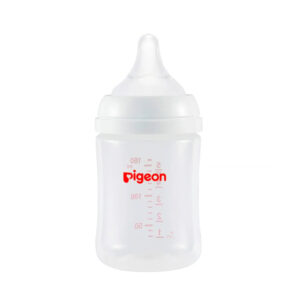 Biberón Pigeon 5 Oz Boca Ancha Peristáltico Blanco