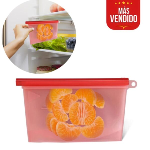 Funda de Silicona para Alimentos 500ml Roja Úpale