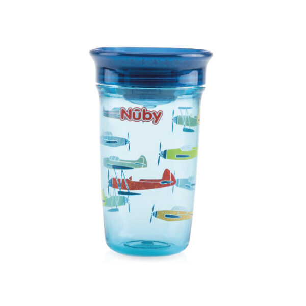 Vaso Nuby Wonder Antiderrame 10 Onz Azul Aviones