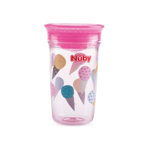 Vaso Nuby Wonder Antiderrame 10 Onz Rosa Helados