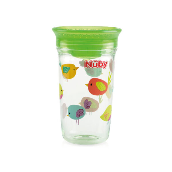 Vaso Nuby Wonder Antiderrame 10 Onz Verde Pajarito