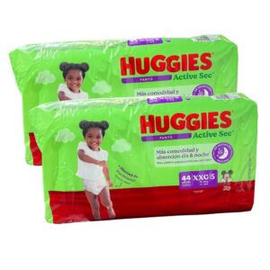 Pañal Huggies Active Sec Pants XXG x 88 (+14Kg)