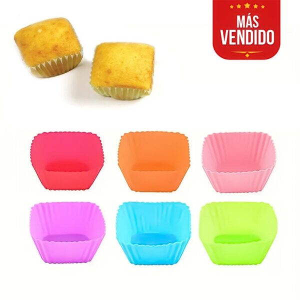 Molde Silicon Cuadrado x 6 Úpale