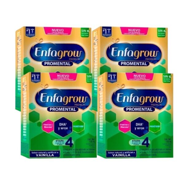 Fórmula de crecimiento Enfagrow Premium Preescolar Etapa 4 - Caja de 1650g (PAGA 3 LLEVA 4)