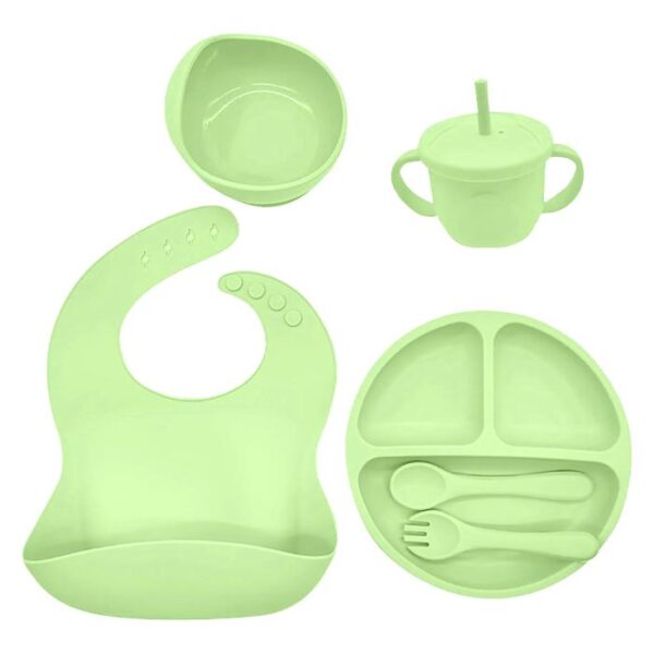 Kit de Alimentación x 6 Piezas Verde Pastel Úpale