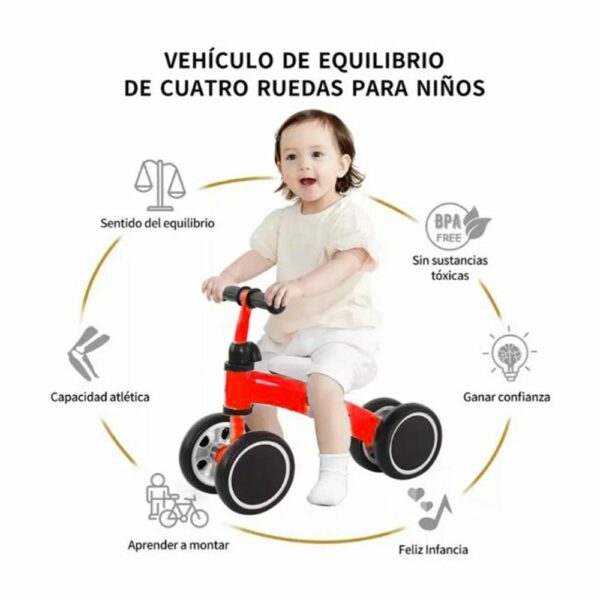 Bicicleta de Equilibrio Rojo 1 año Prime beneficios
