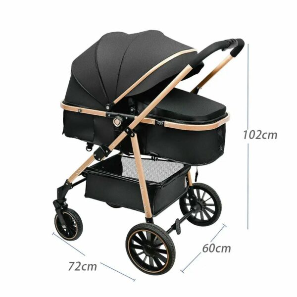 Coche Europeo Negro Prime dimensiones