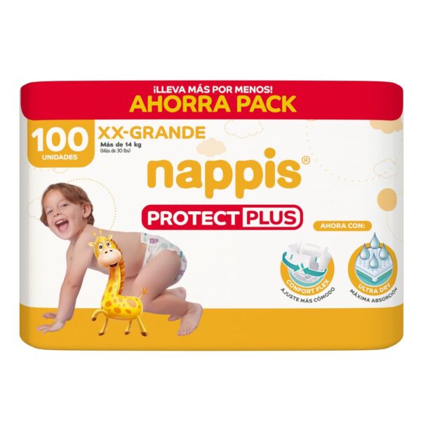Nappis Protect Plus talla XXG 100 unidades