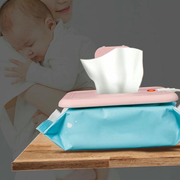 Calentador de Pañitos Húmedos Rosado Creciendo Juntos uso