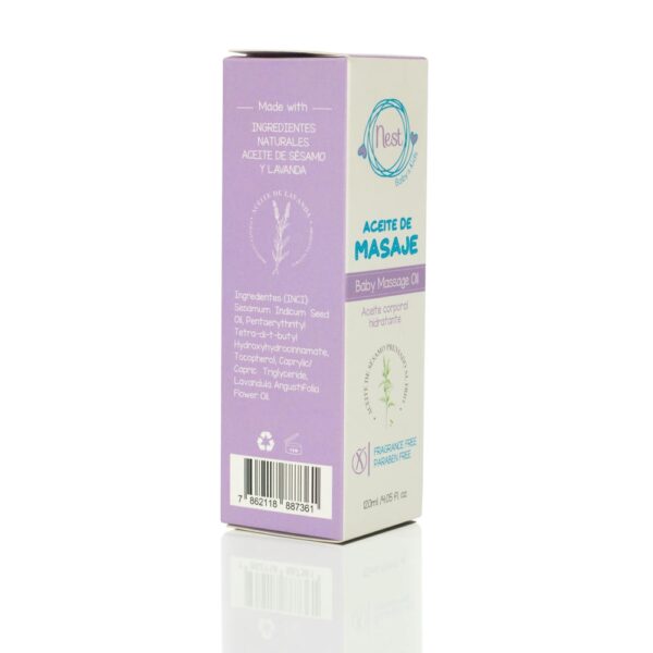 Aceite de Masajes Nest-Baby x 120 ml caja