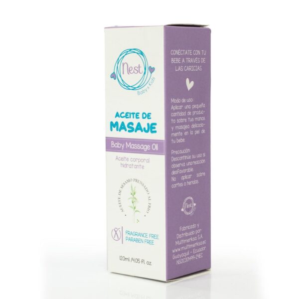 Aceite de Masajes Nest-Baby x 120 ml detrás