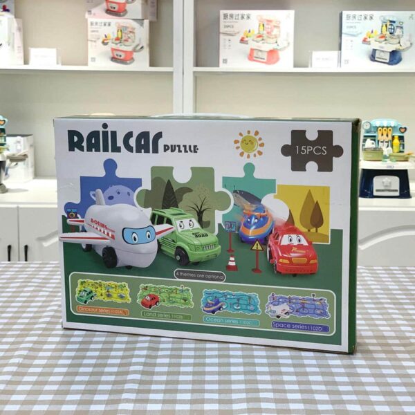 Pista De Eléctrica Dino 15 Piezas Úpale caja