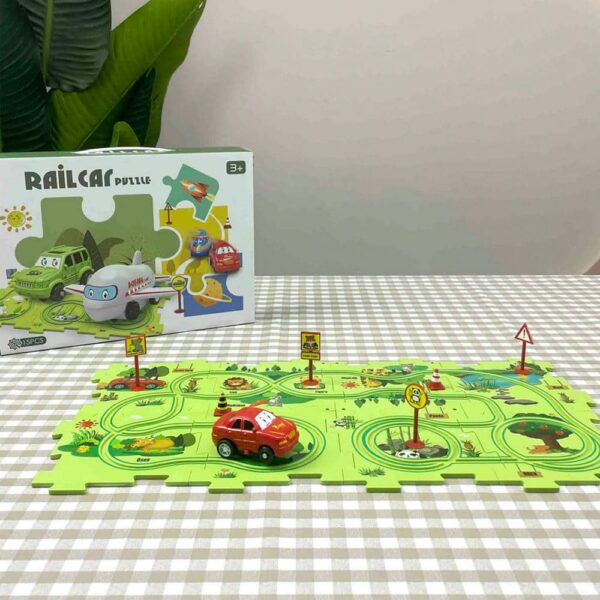 Pista De Eléctrica Bosque 15 Piezas Úpale juego completo