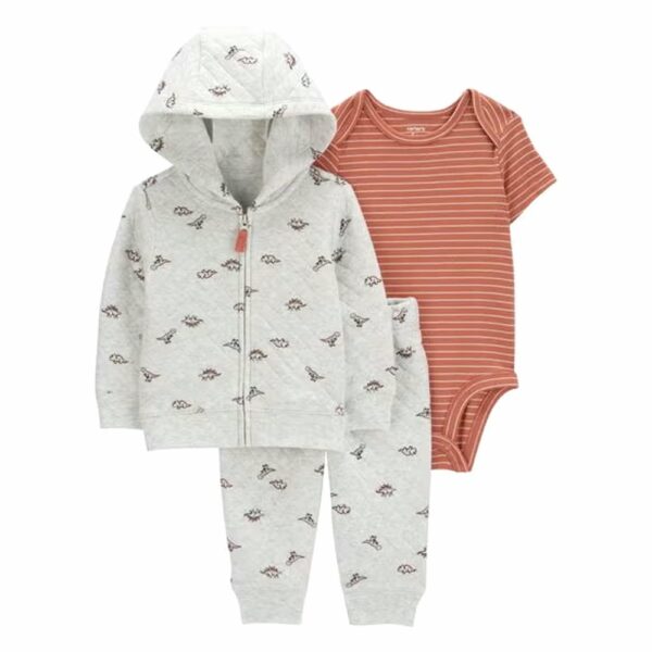 Set de 3 piezas Carters chaqueta dino 12m