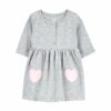 Vestido jersey Carters corazón 12m