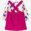 Set de piezas Carters Vestido rosa/blanco 24m vestido