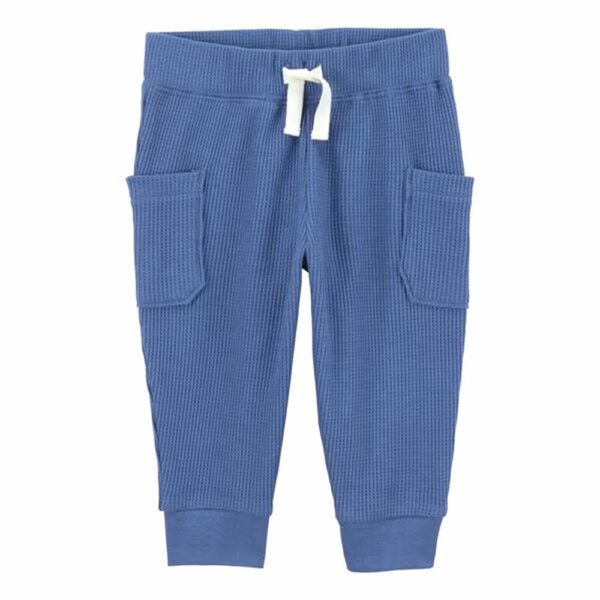 Set de 2 piezas Carters manga corta azul 12m pantalón frente