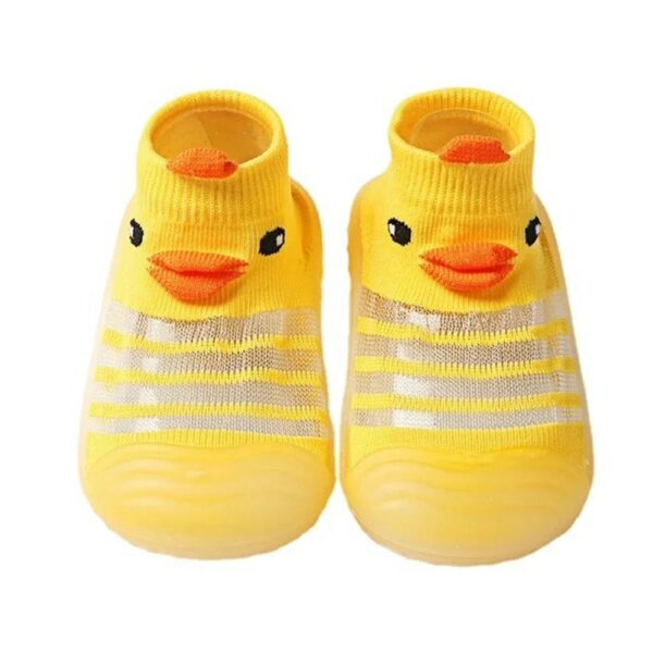 Pantuflas Antideslizantes (Zapamedias talla 22-23) Amarillo Patito Creciendo Juntos