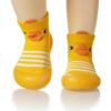 Pantuflas Antideslizantes (Zapamedias talla 22-23) Amarillo Patito Creciendo Juntos uso