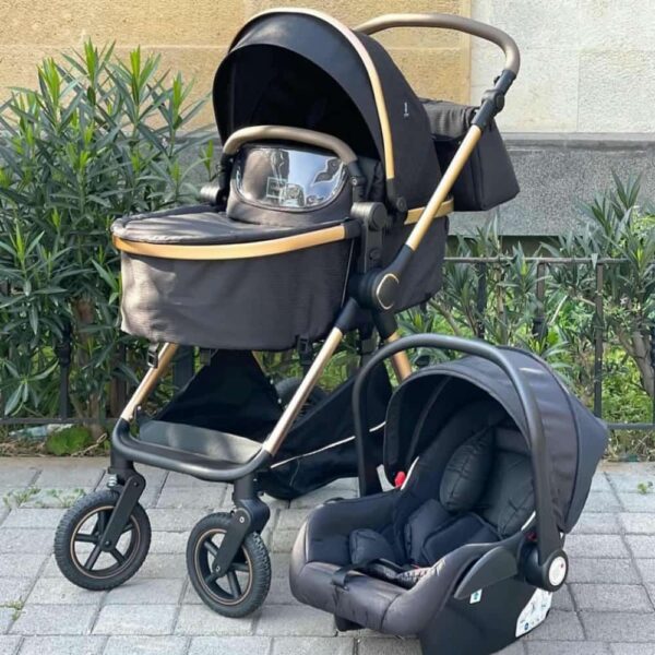 Coche Praga 6212 Con Porta Bebe - Bolso- Cubrepies Color Negro uso