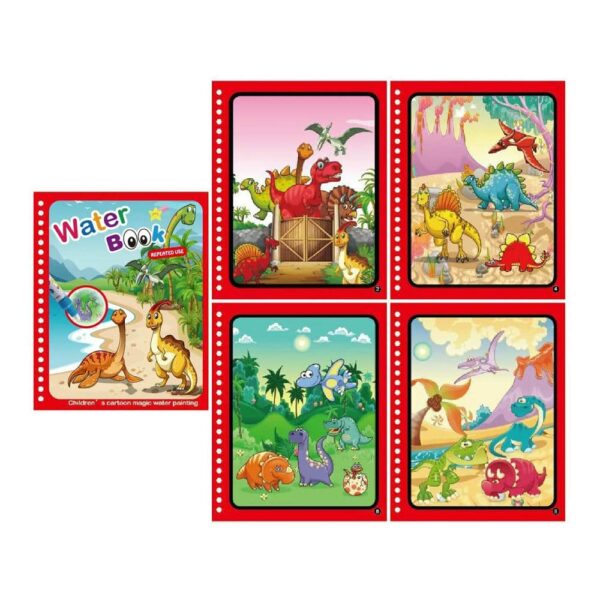 Libro Mágico de Agua para Niños Dinosaurios diseño