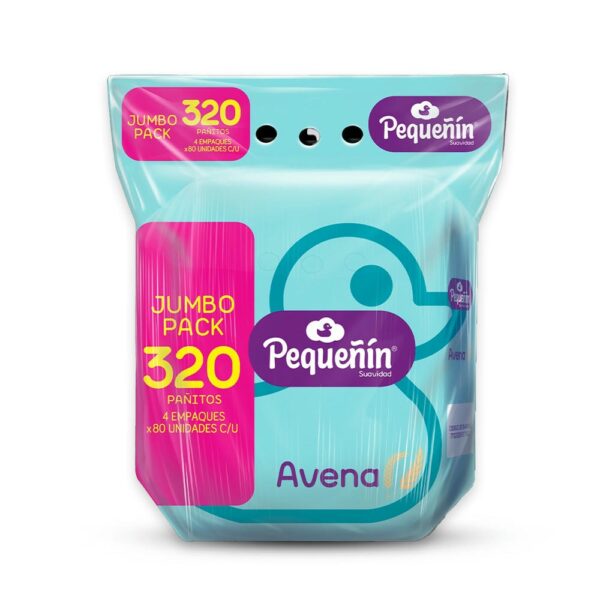 Toallitas Húmedas Pequeñin Avena x 320 (PACK PROMOCIÓN)