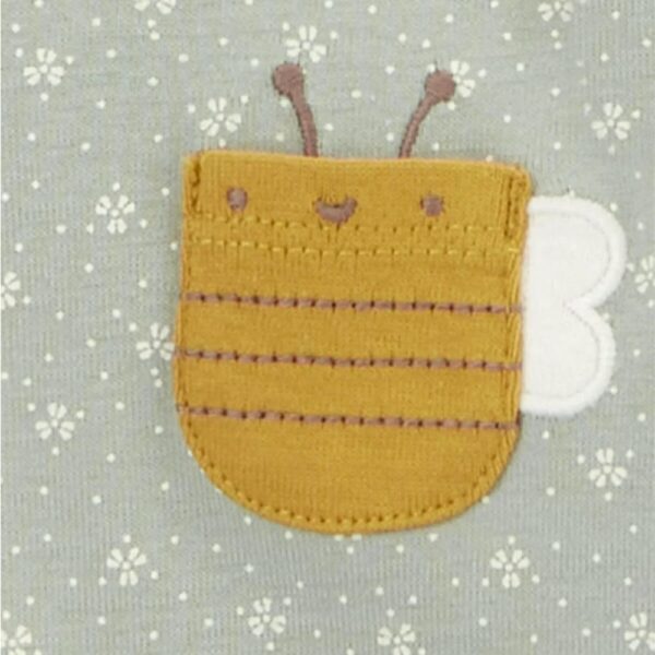 Pack de 5 bodies de manga corta para bebé 12M bolsillo abeja