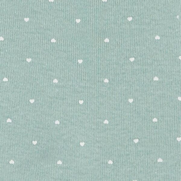 Pack de 5 bodies de manga corta con lunares y corazones para bebé 24M textura verde