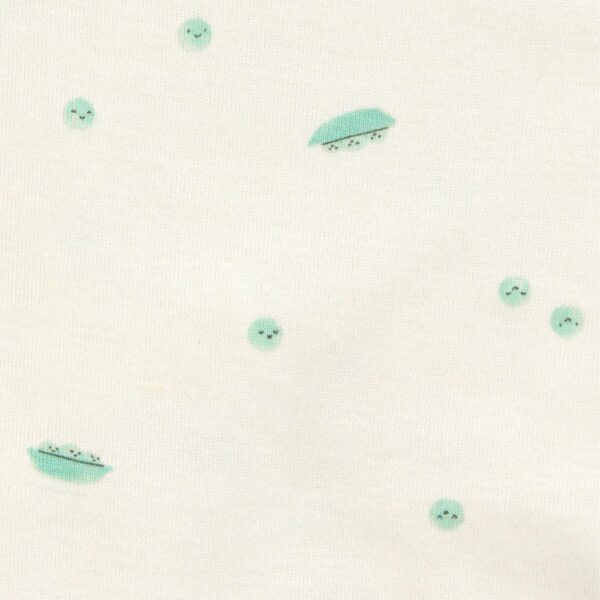 Pack de 5 bodies sin mangas con estampado de verduras para bebé - Marfil 3M arveja