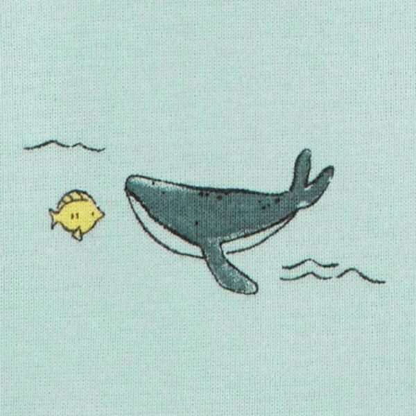 Pack de 5 bodies sin mangas con estampado de océano para bebé 12M ballena