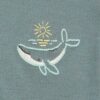 Pack de 5 bodies sin mangas con estampado de océano para bebé 12M ballena bordado